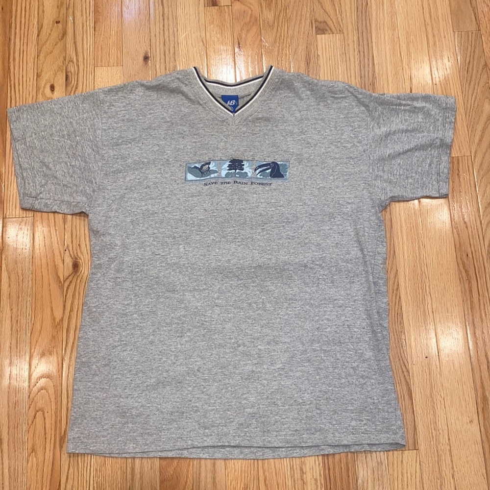 Costa Rice “Save The Rain Forest” Short Sleeve T Shirt With Animals Size XL
